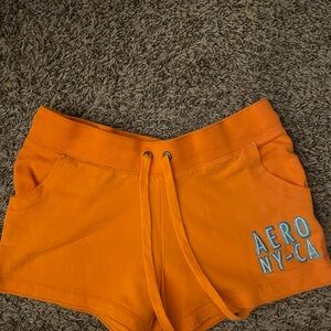 Aeropostale Bright Orange Athletic Shorts